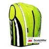 Salzmann High Visible Motor Cycle Vest, made with 3M Scotchlite, with black elastic fabric. 5