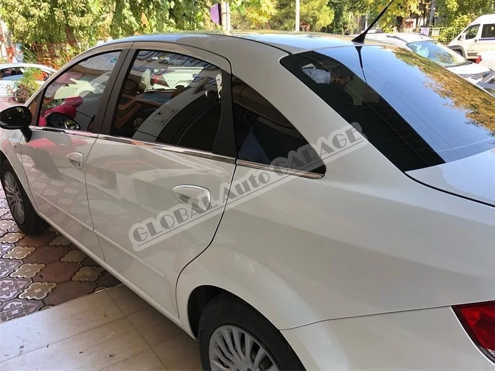 Per Fiat Linea 2007-2021 Chrome Window Molding Window Frame Framework Accessorio Per Auto Diffusore Spilitter Car-Styling Ornament