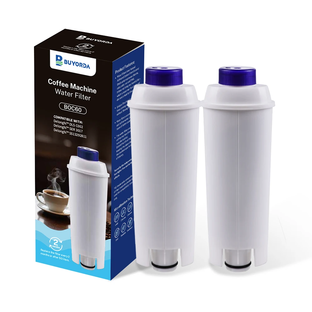 فلتر ماء فحم نشط لماكينة قهوة ديلونجي، يحسن مذاق ق...