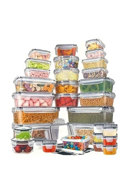 24-Piece Food Storage Container Set with Labels & Pens 1