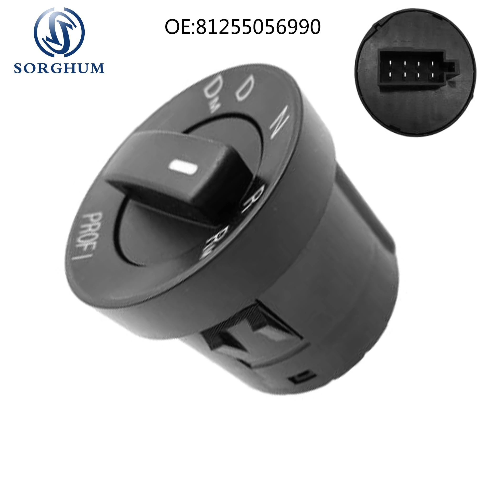 Gear Selector Shift Handle Knob Switch Headlight Switch For MAN