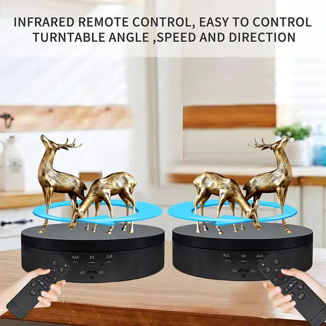 360°Electric Rotating Display Stand Photography Turntable with Remote