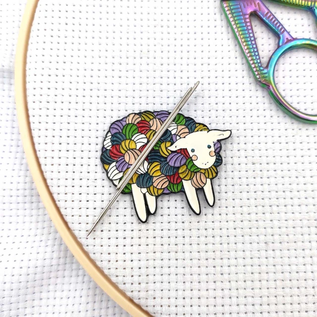 Needle Minder Magnetic Cat Needle Magnet Holder for Embroidery Cross  Stitcher Sewing Needle Nanny Needleminder Crossstitch - AliExpress