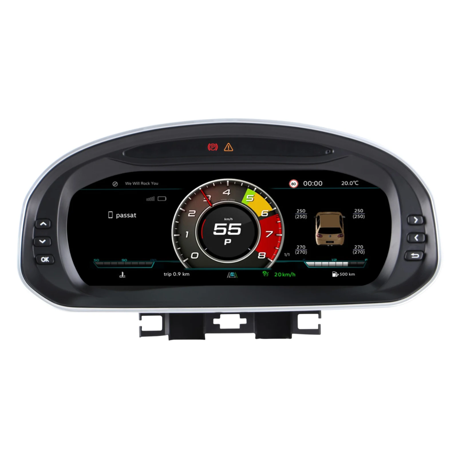 Panel de Instrumentos Digital LCD Completo de 10.25 Pulgadas para Volkswagen Jetta 2013-2019, Tablero de Instrumentos Virtual, Velocímetro Plug & Play 1