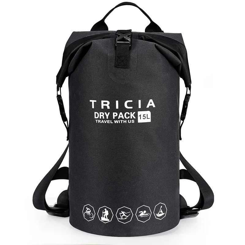 Outdoor Waterproof Bag 15L for Swimming Trekking Fishing Travel