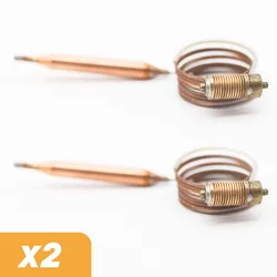 Customizable ( Two Pieces) Gas Thermostat Sensoring Capillary Temperature Range 40-90 ℃ For Gas Valve Water Heater