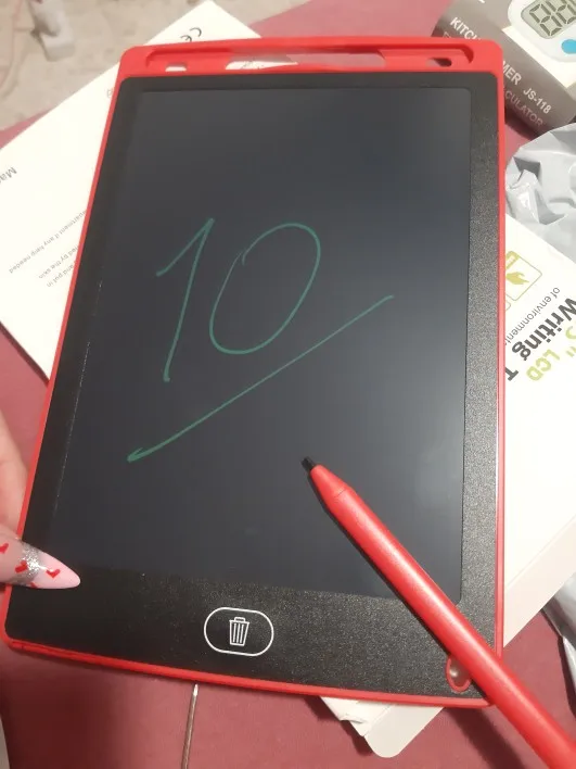 Tablette d’écriture LCD pour enfants – Ardoise magique effaçable, planche à dessin, jouet éducatif garçon/fille photo review