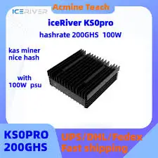 

BA BUY 5 GET 3 FREE IceRiver KAS KS0 Pro Asic Kaspa Miner 200Gh/S With PSU Shipping DHL Brand New