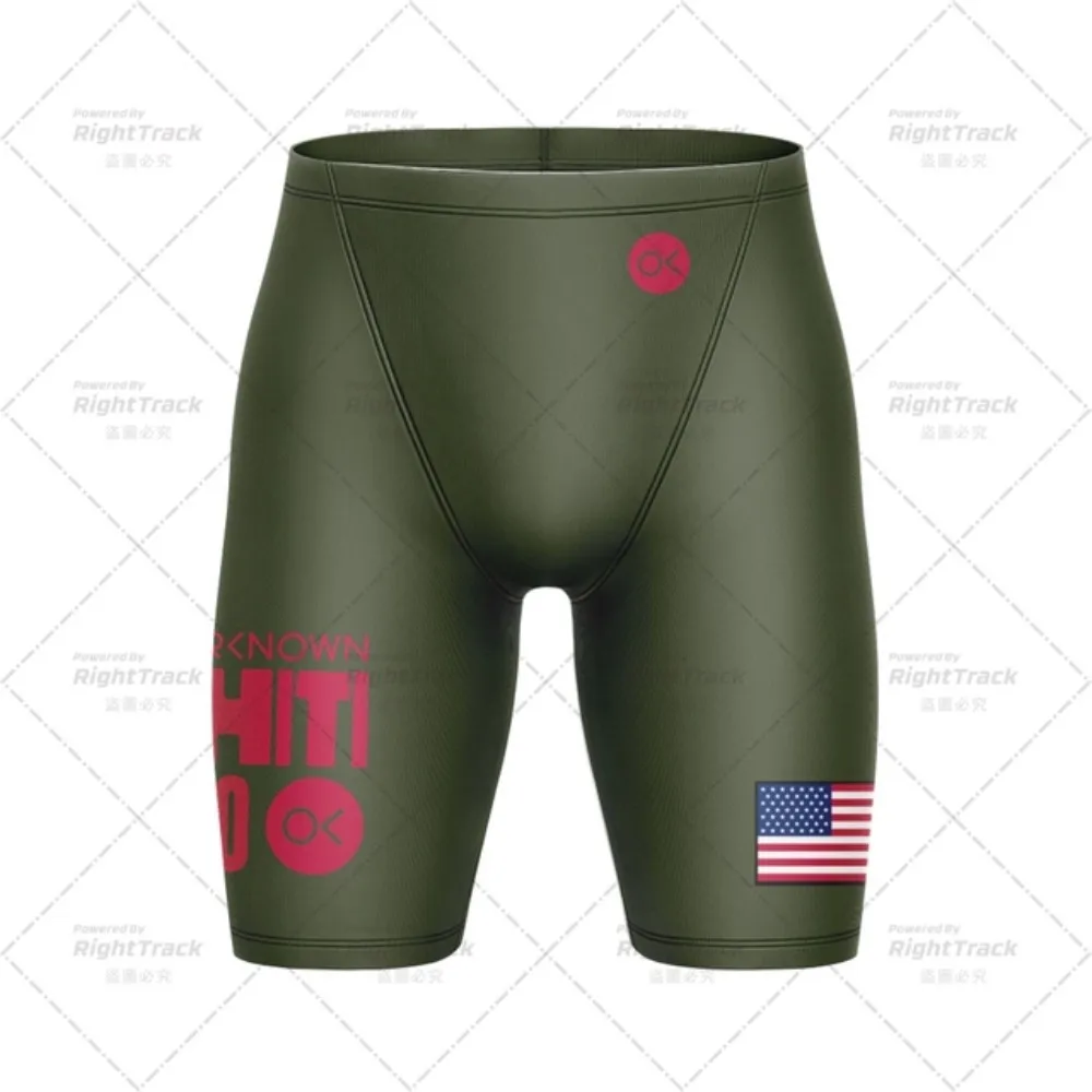 New Men Swimwear Race Shorts Swimming Trunks Swim Jammer Bathing Suit Surfing Shorts Quick Dry Swim Beach Pants