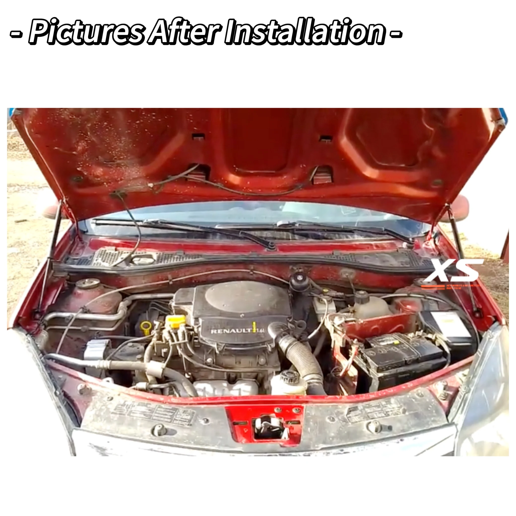 Vérin à Gaz Stabilus LIFT-O-MAT Pour Capot - 330 Newton - Compatible Dacia Duster, Nissan Terrano, Renault