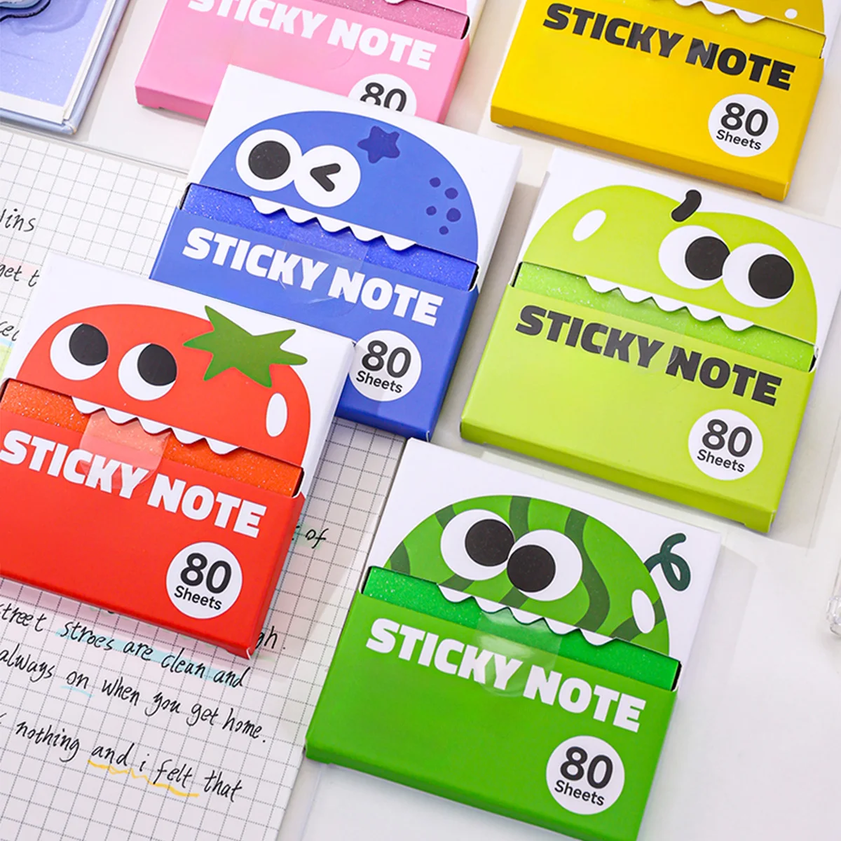 1 Scatola di Foglietti Adesivi Trasparenti Estraibili, 80 Fogli di Note Autoadesive in PET, Etichette Impermeabili Scrivibili per Annotazioni di Libri - immagine 4
