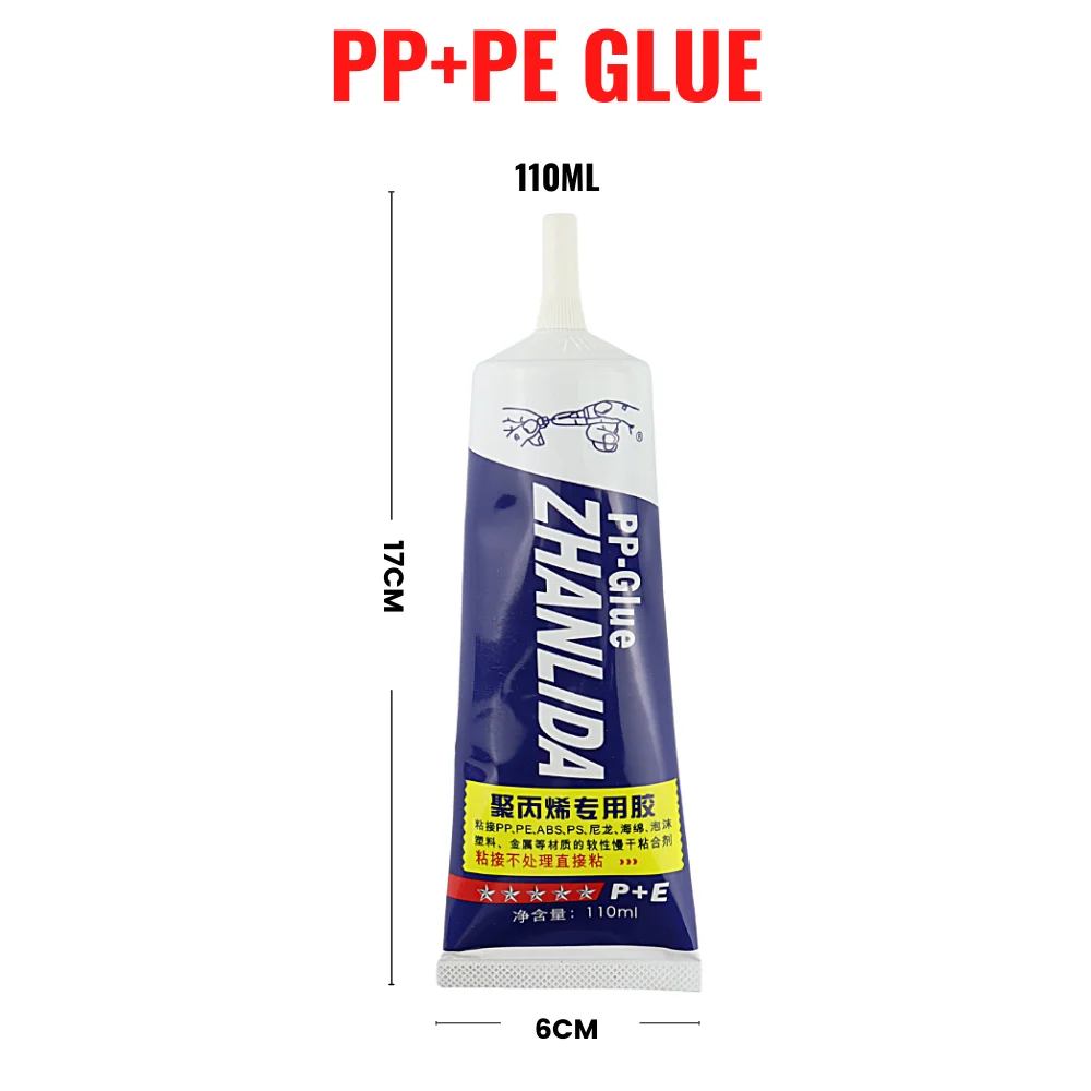Zhanlida-110ML 폴리 프로필렌 PP 접착제, PE EVA POM, PU 플라스틱 가죽 방수 소프트 접착제, 강력한 PVC 접착제