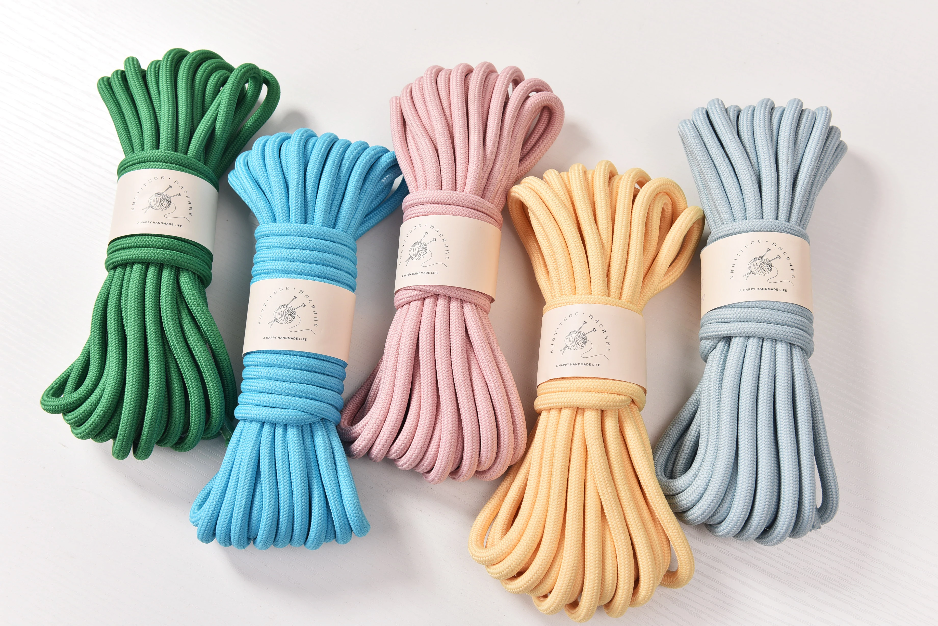 8MM Polyester Braid Cord 10meters Pet Leash Safety Rope Outdoor Thick Macrame Cord for Bag making and DIY Handmade Accessory 4