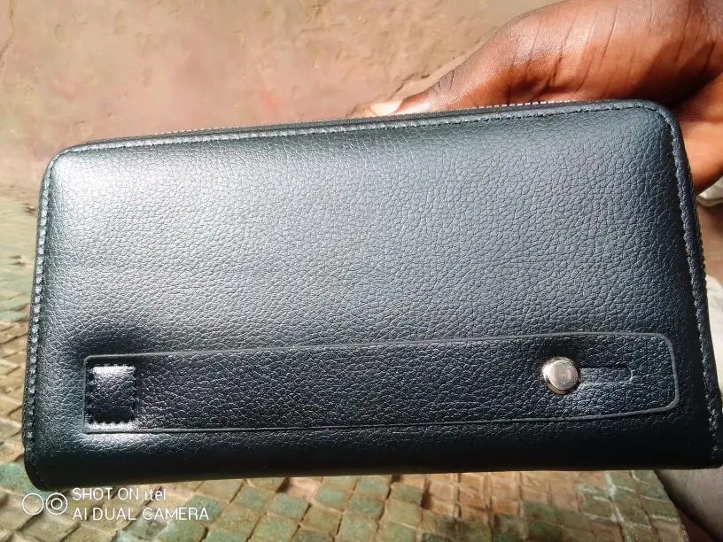 FSD.WG Men's Leather Clutch Wallet - Large Capacity, PU Leather, Blue, Hand Bag Style - View #6