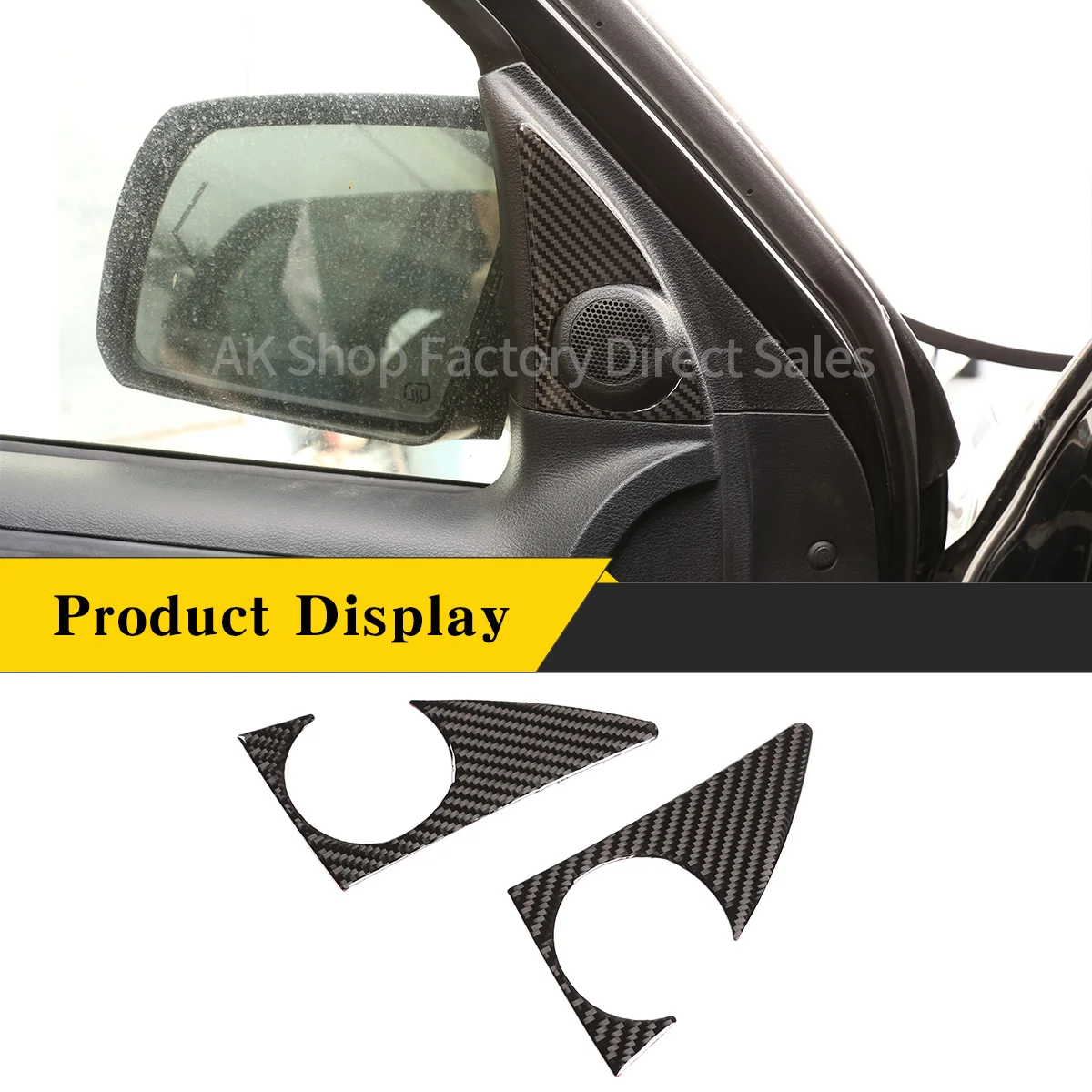 

Для Toyota Tundra 2014-2018, мягкая Автомобильная колонка из углеродного волокна, декоративная наклейка, аксессуары для интерьера автомобиля