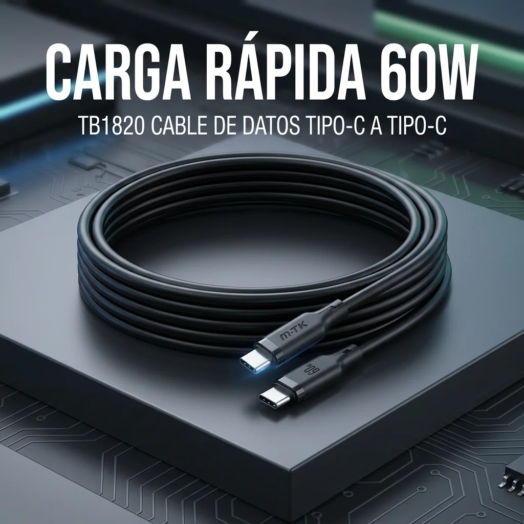 60W Cable USB C 1M Carga Rápida Trenzado – Compatible con iPhone 16/15, Galaxy S24/S23, Pixel, MacBook Air/Pro, iPad Pro, CarPlay, Android Auto (Blanco/Nergo)