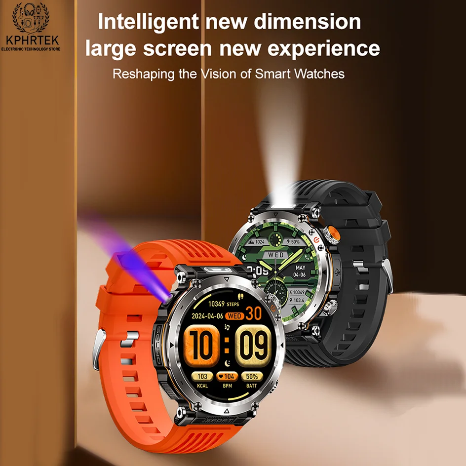 50 PCs HT30 smart bracelet watch with compass, multi-sports flashlight, heart rate sensor, Bluetooth call and voice assistant 15