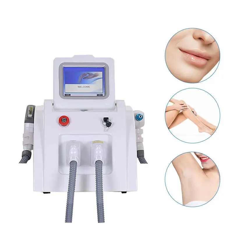 Hot selling 2 in 1 ipl hair removal ice cooling switched removal machine  machine