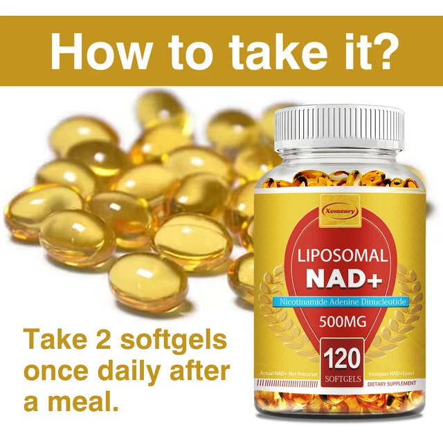 2493-f067b0.jpg Liposomal NAD+ Capsules - Anti-aging, Replenish Energy, Enhance Focus, Support Cellular Health - 120 Capsules