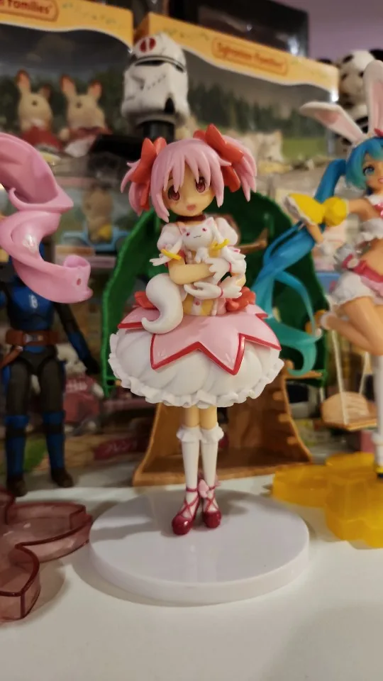 18CM Puella Magi Madoka Magica Aniem Figure Kaname Madoka Magic Girl PVC Anime Action Figures Model Anime Cartoon Model Toy Gift photo review