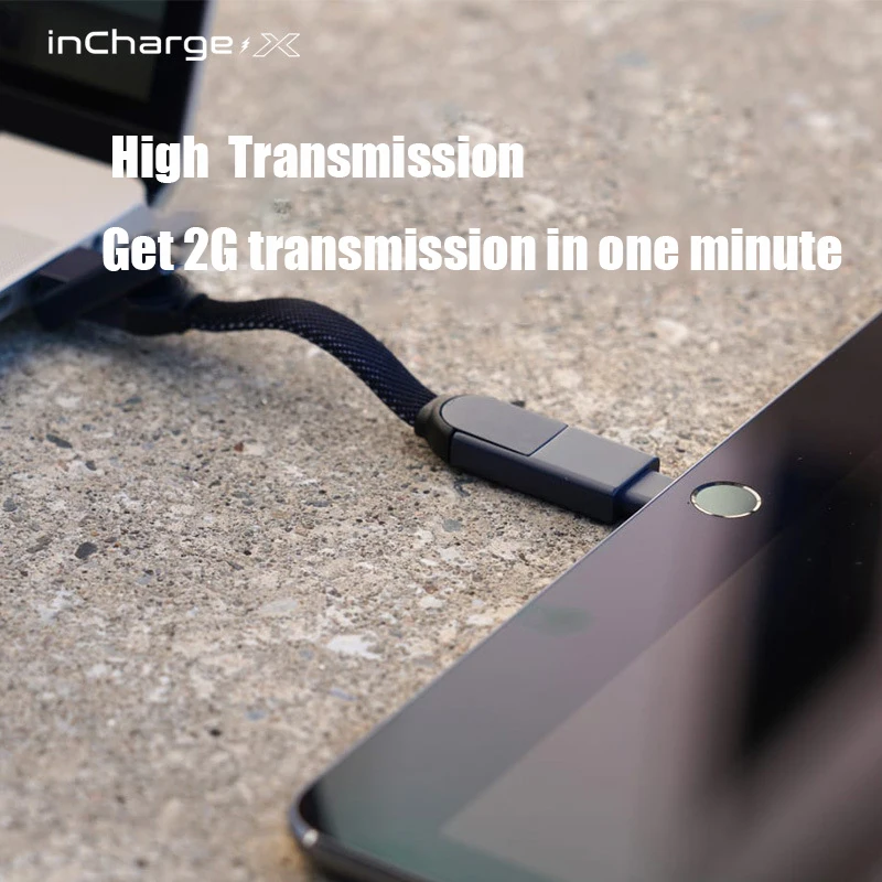 6 in 1 Keyring PD fast charging Adapter Charge Cable PD 100W USB micro Type C Data Transfer for Iphone Android