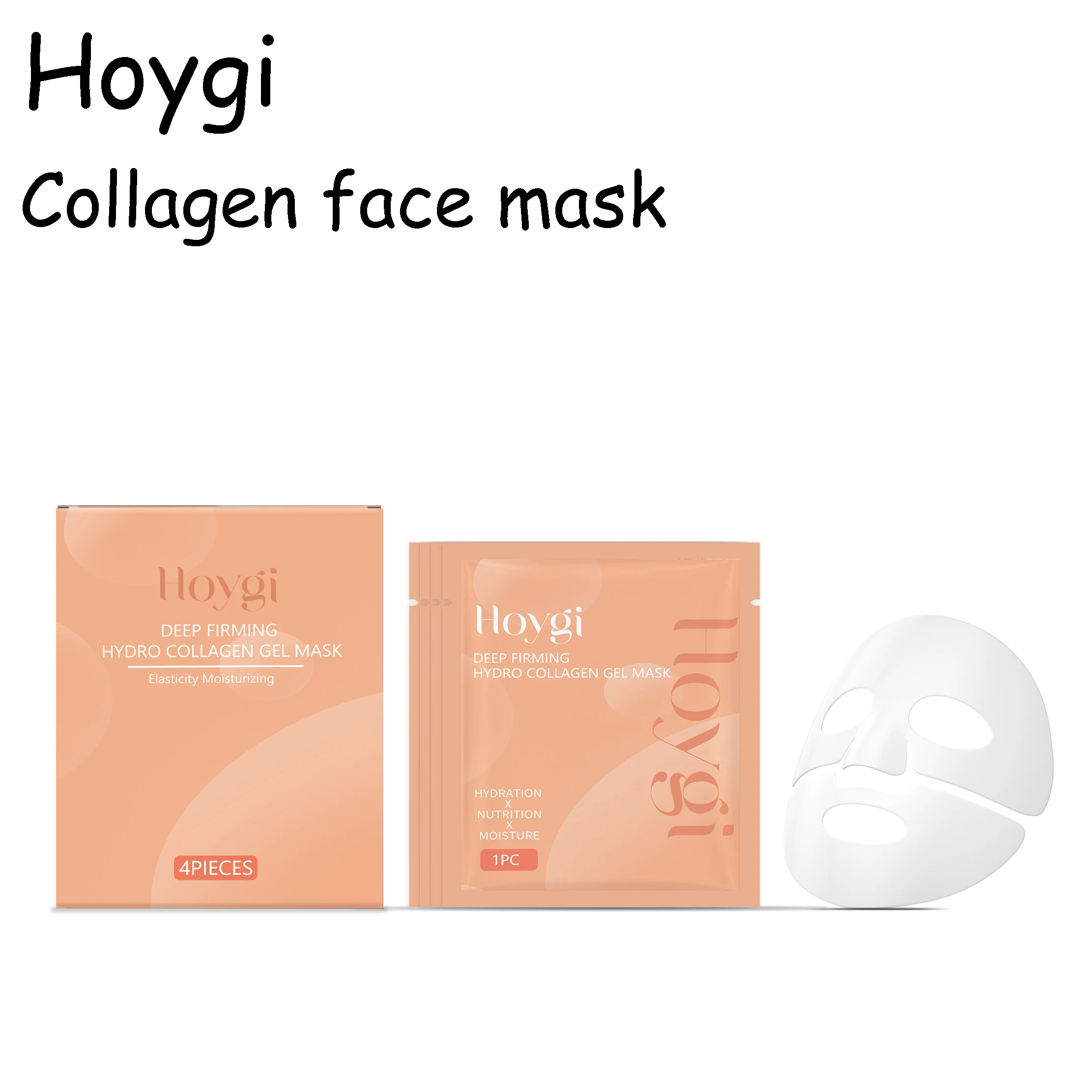 Hoygi Collagen Face Mask Lasting Hydrating Enhance Skin Elasticity Improve Smoothness Reduce Redness Soothing Face Care Mask