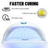 LED Nail Lamp 268W for Gel Nails Dryer Lamp with 57pcs Lamp Beads 4 Timers Professional UV Light for Home Salon Nail Art Tools 2