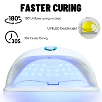 LED Nail Lamp 268W for Gel Nails Dryer Lamp with 57pcs Lamp Beads 4 Timers Professional UV Light for Home Salon Nail Art Tools 2