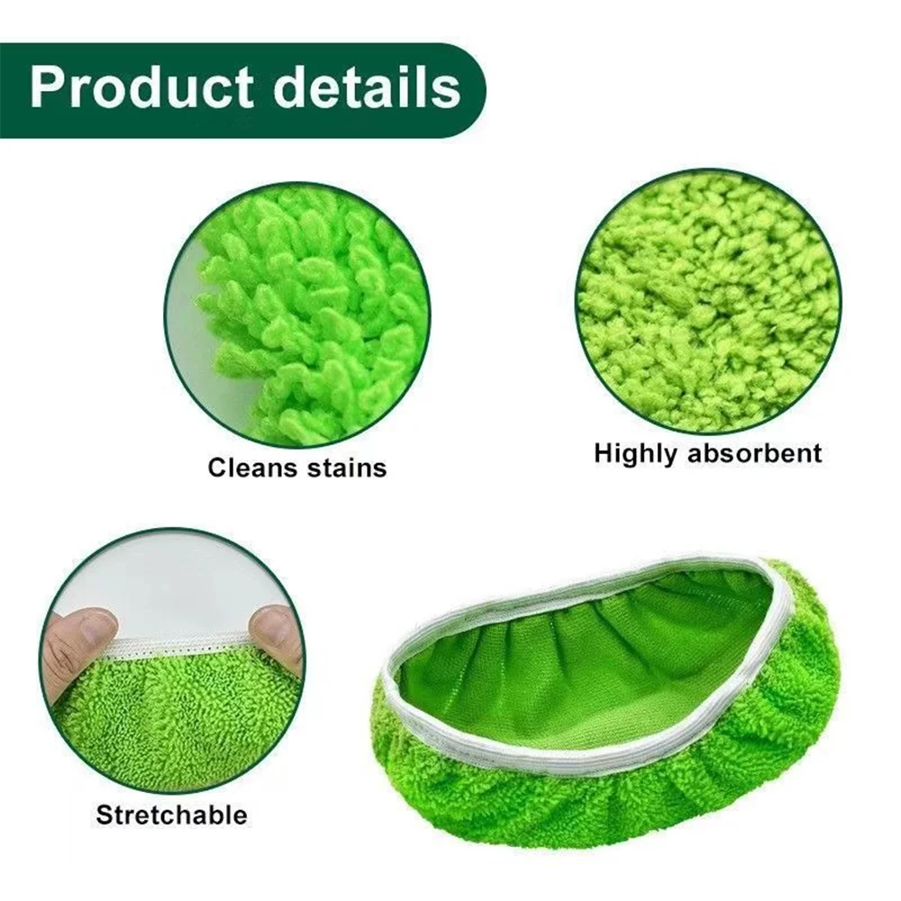 Reusable and Durable Mop Pads - Set of 6: Washable, Highly Absorbent
