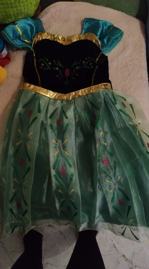 Vestido de Elsa Anna para niñas, vestido de princesa para carnaval, disfraz de flores para desfile de Jasmine Rapunzel, disfraz de Navidad para Cosplay photo review