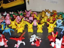 Pokemon figura de ação tipo fogo e tipo de luta pignite modelo ornamento  brinquedos em massa