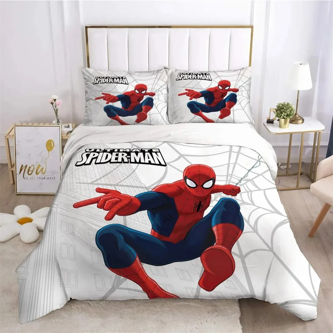 Spider-Man, Marvel Duvet Cover Set Comforter Bedding 3d Children'S
