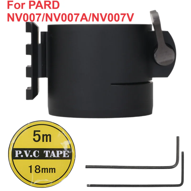 Caliber Bayonet Fit for NV007 Night Vision Scope camera Adapter Bracket with Rail for rangefinder torch Sleave