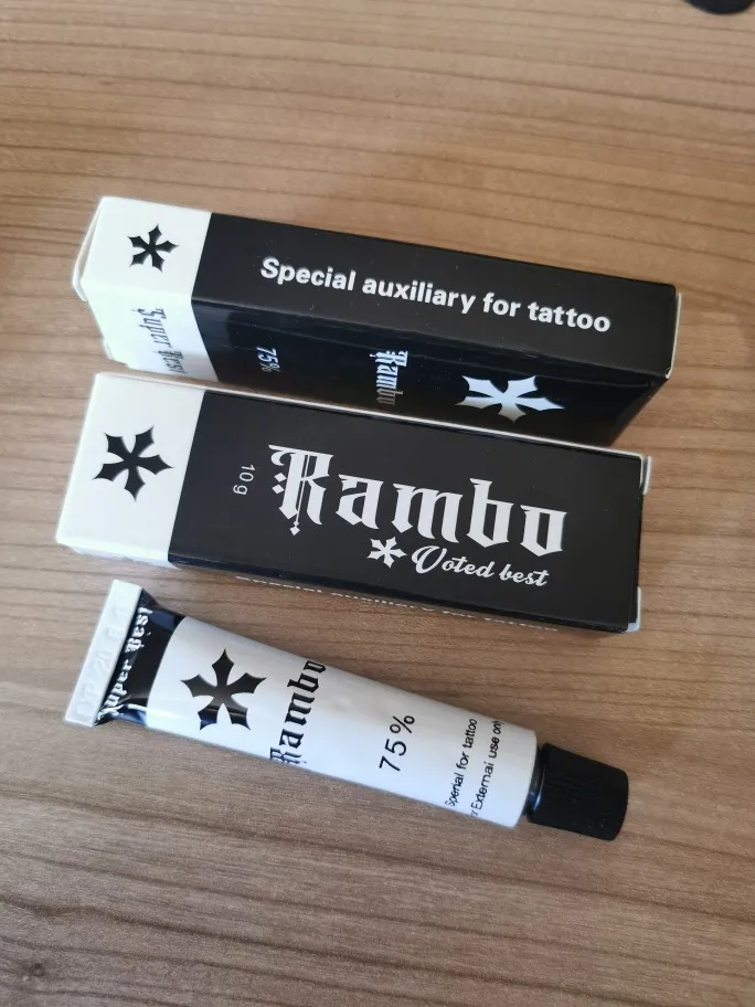 75% Rambo Multipurpose Numbing Cream for Permanent-makeup/Bikini waxing/Tattoos/Piercings/Waxing/Microblading/Laser photo review