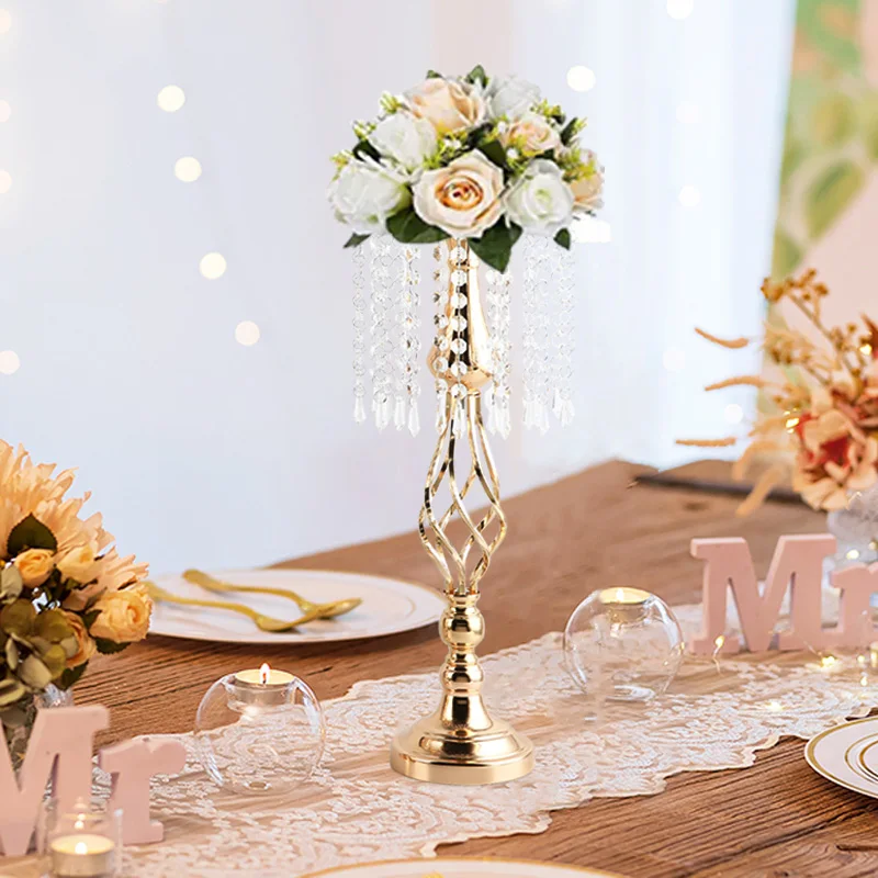 Gold flower stand for table centerpiece dining table floral stand wedding  event decor birthday party decor bridal shower couple - AliExpress
