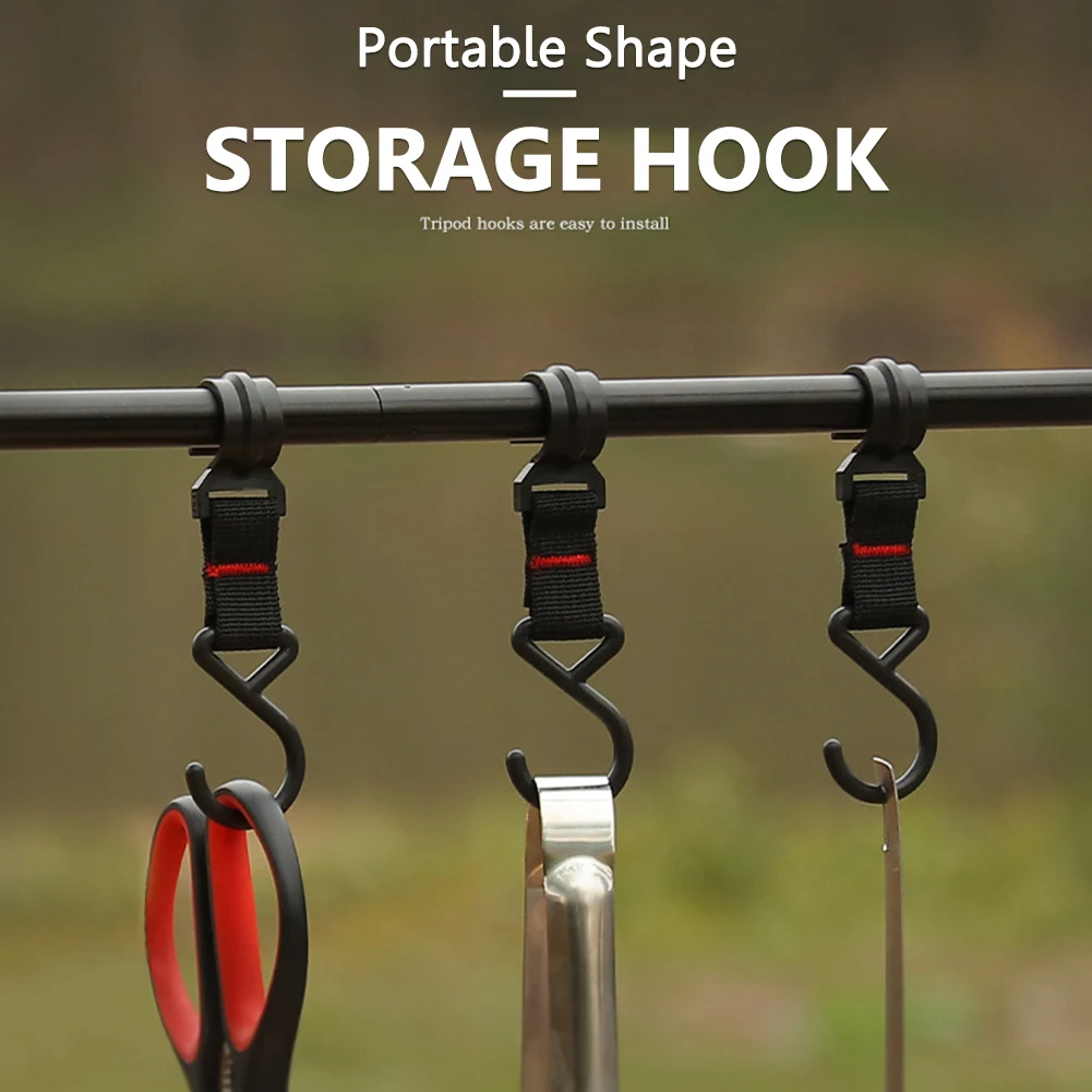 5/10 stücke Outdoor Camping Bewegliche Haken Abnehmbare S-Förmigen Haken Hängen Lagerung Rack Multifunktionale Outdoor Werkzeuge