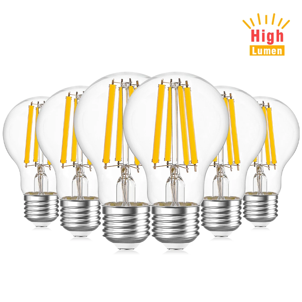 Clip vlinder Figuur coupon Ganriland A19 E27 Edison Led Gloeidraad Gloeilamp Dimbare 12W Hoge Lumen  1521lm Vintage 2700K Lampen Voor Hanger decoratieve Lamp| | - AliExpress