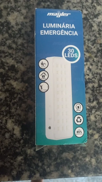 Kit 2 Luminária de Emergência 30leds Bateria Recarregável photo review