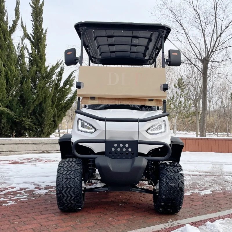 

Hot Selling Luxury Electric Club Car Battery Powered 48V Mini 4 Seater Electric Pickup Truck Hunting Golf Off-Road Vehicle