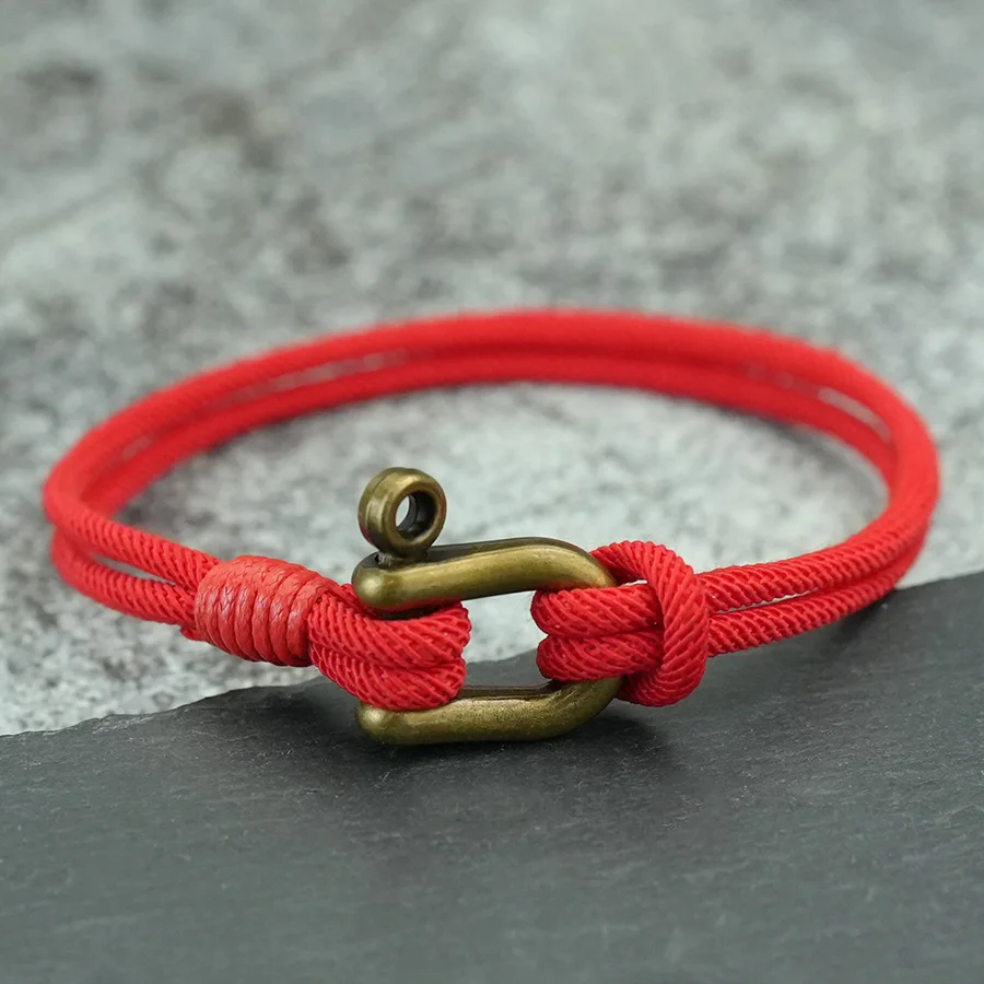 Men Retro Cord Chain Bracelet Thin 3mm