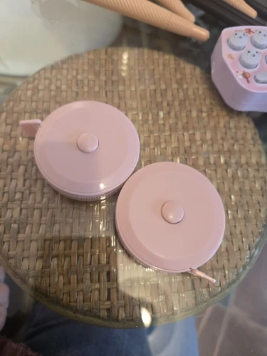 Mini cinta métrica retráctil portátil, regla de cuero para coser, regla de altura para niños, cinta enrollable de 1,5 m, 1 unidad photo review