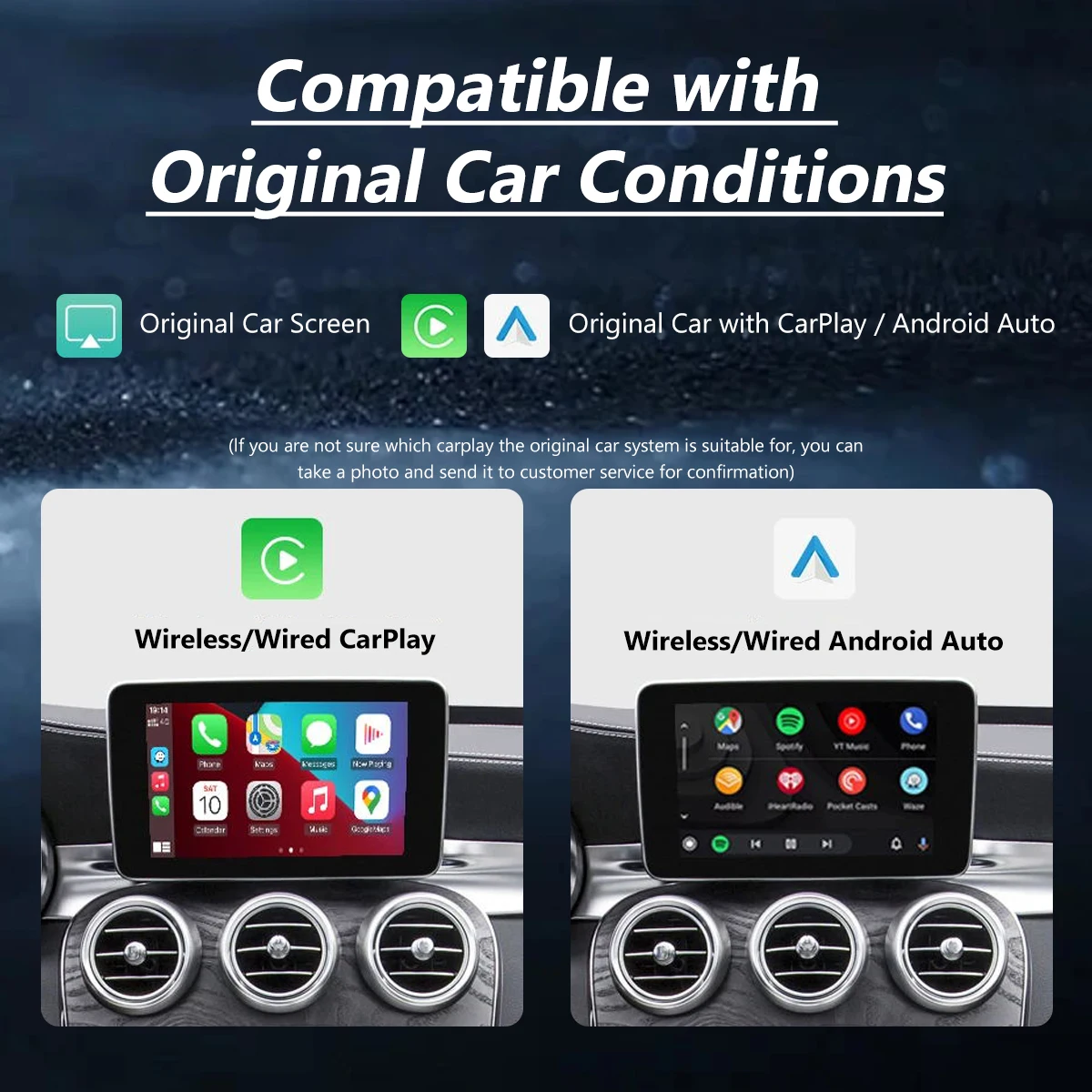 WRWD Wireless CarPlay For Mercedes Benz A CLA GLA W176 C-Class W205 GLC 2015- with Android Auto Mirror Link AirPlay Car Play wireless carplay adapter wireless carplay smart carplay box