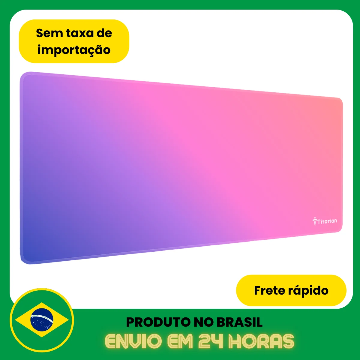 Mouse Pad Gamer Extra Grande 90x40 Deskpad Ergonômico Speed Rosa Roxo ...