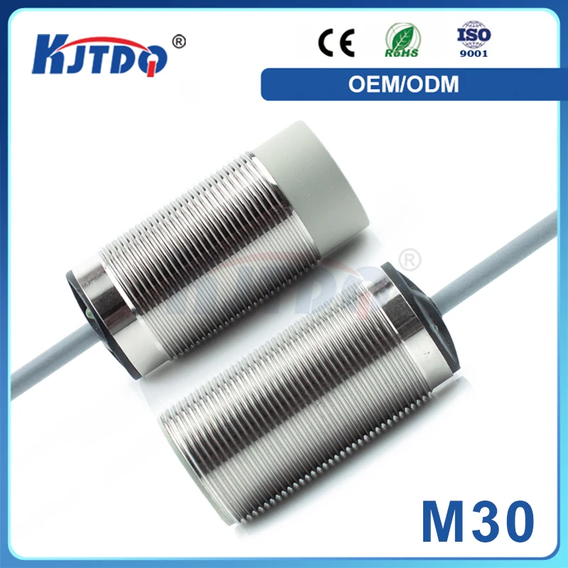 M30 DC 3 선 차폐 PNP NC IP68 Sn 20/10mm 24/36V 유도 근접 센서