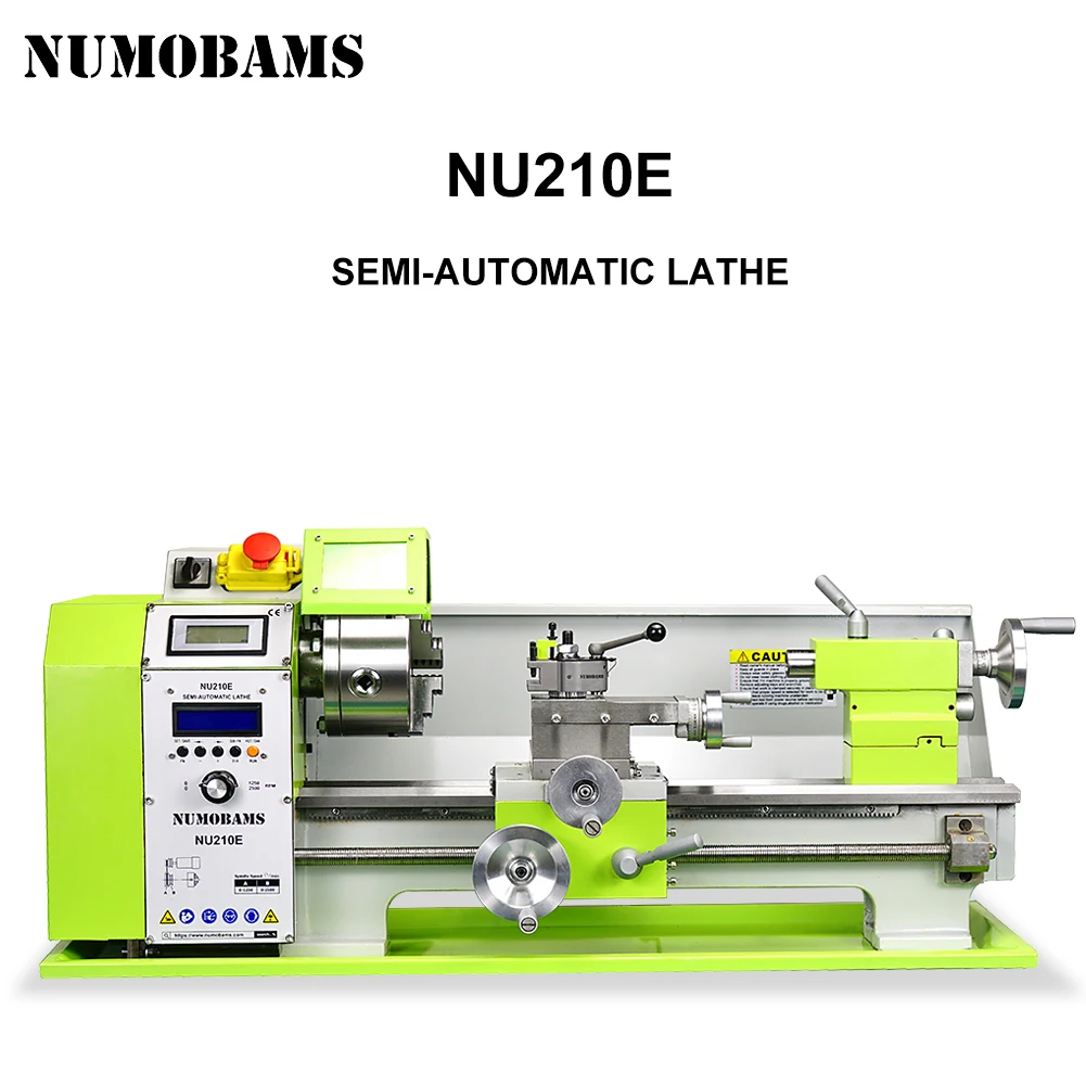 Metal Lathe Machine NUMOBAMS NU210E 900W Rated Outpout Power Threading Making Mini metal lathe machine
