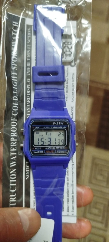 Retro Square Digital Watch for Women & Men - Rose Gold Silver photo review