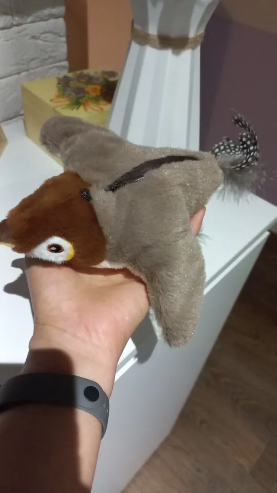 Catnip Squeaky Bird Plush (No Flying) photo review
