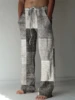 2025 Men's Trousers Summer Pants Beach Pants Drawstring Elastic Waist 3D Print Color Block Geometric Graphic Prints Casual Pants 3