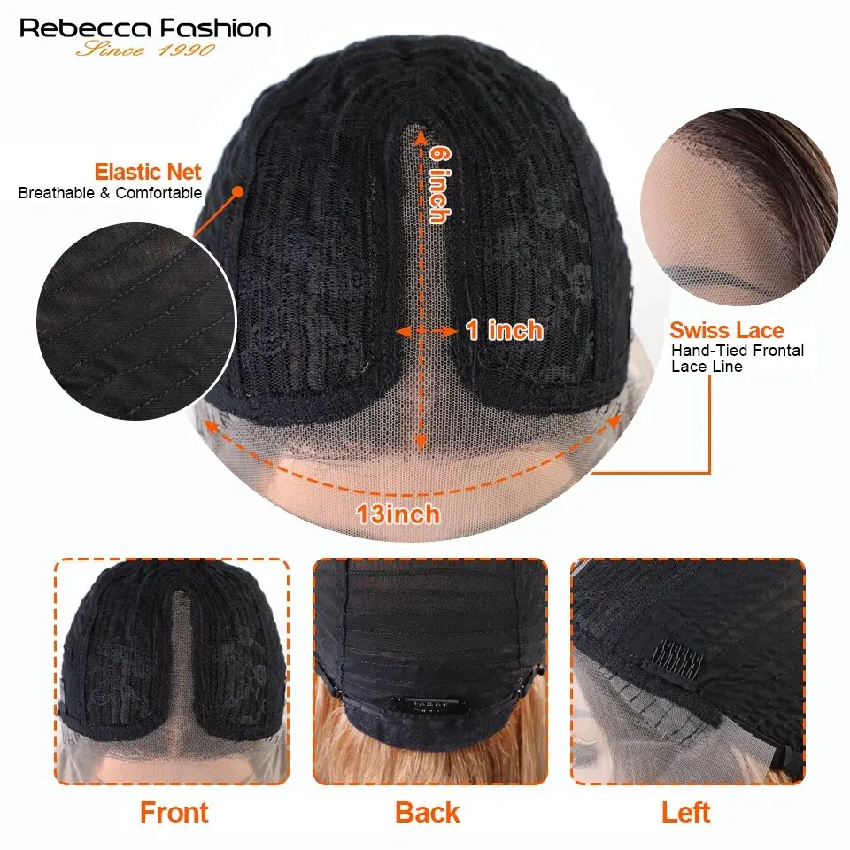 Glueless Wig Human Hair Ready To Wear Deep Wave Bob Human Hair Wig Glueless Pre-Cut 13X6X1 Lace Curly Wigs for Women