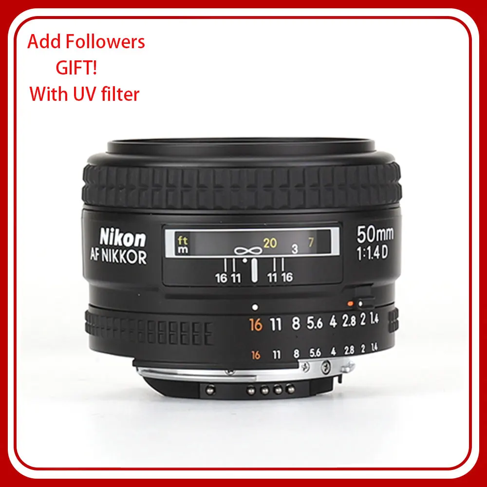Obiettivo Dslr Nikon Af Fx Nikkor 50Mm F/1.4D Con Messa A Fuoco Automatica Per Fotocamere Dslr Nikon